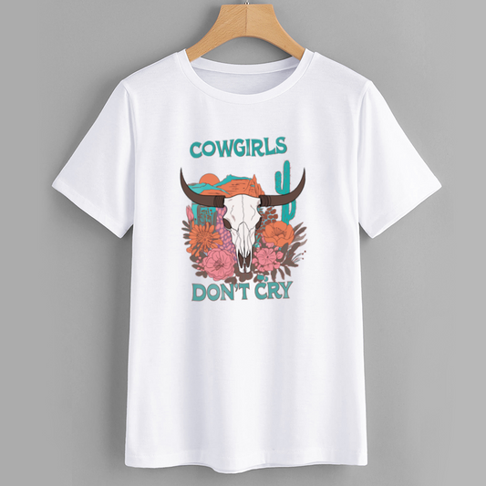 SHEIN Cowgirl Graphic Cotton T-Shirt