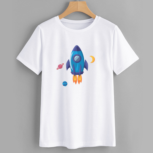 Rocket Launch Graphic T-Shirt for Kids