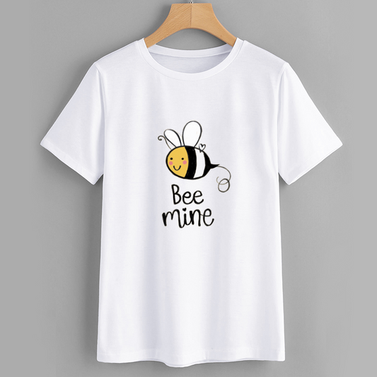 Bee Mine Cotton Graphic T-Shirt