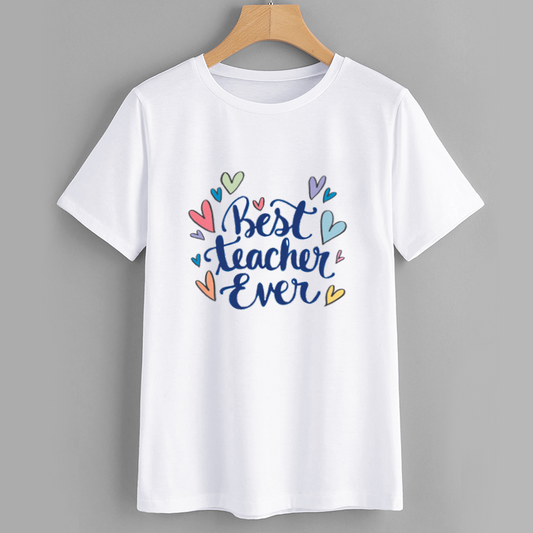 Best Teacher Ever T-Shirt - Cute Teacher Appreciation Gift