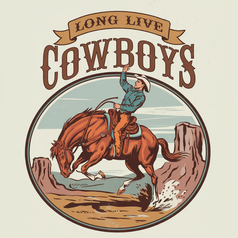 Long Live Cowboys Graphic T-Shirt