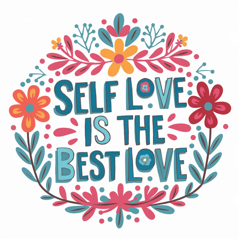 Floral Self Love Graphic T-Shirt