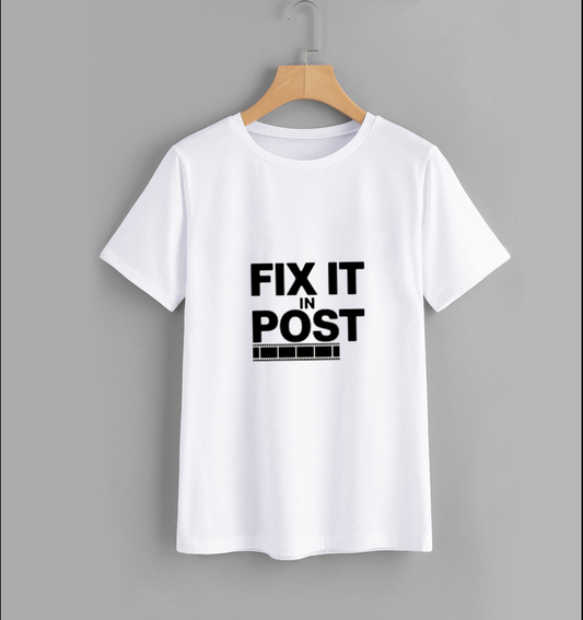 Creative Film Editing Graphic T-Shirt - Fix It in Post