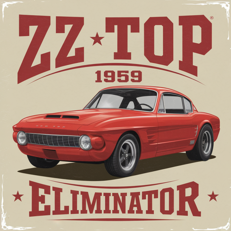 Vintage Red Car Graphic T-Shirt - Automotive Apparel for Enthusiasts
