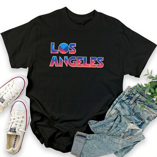 Los Angeles Letter Print Graphic T-Shirt