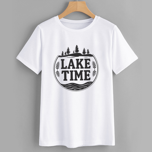 Lake Time Graphic T-Shirt for Outdoor Enthusiasts