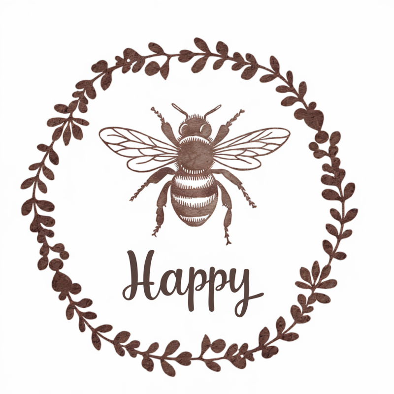 Bee Happy Graphic T-Shirt