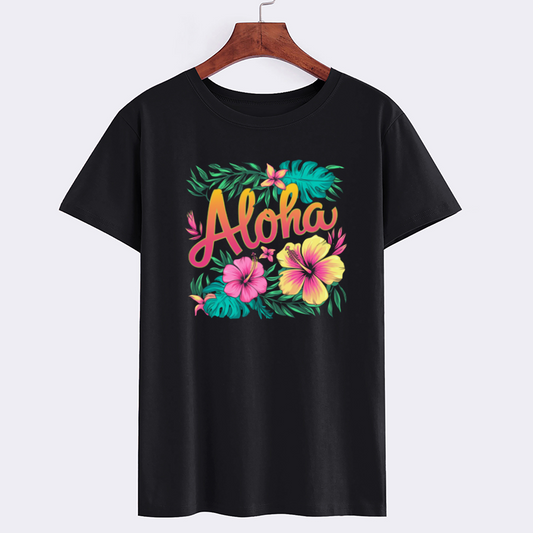 Aloha Floral Graphic T-Shirt