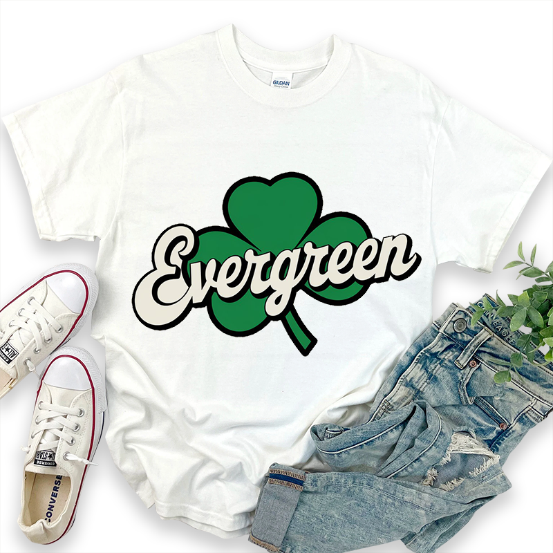 St. Patrick's Day Evergreen Patterned T-Shirt
