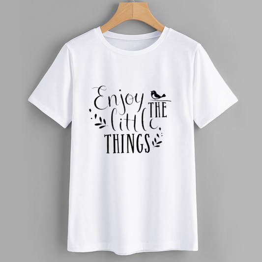 InspireLife Enjoy The Little Things Cotton T-Shirt