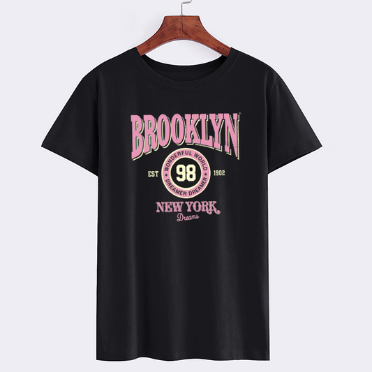 Brooklyn New York Graphic Tee - Vintage Print T-Shirt