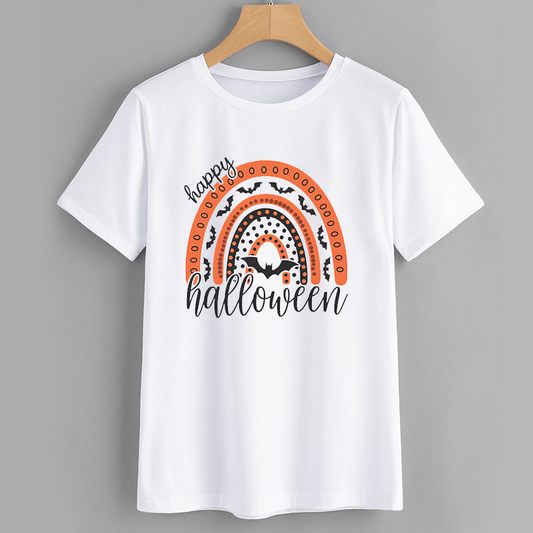 Happy Halloween Bat Graphic T-Shirt