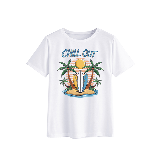 Chill Out Surfing Graphic T-Shirt