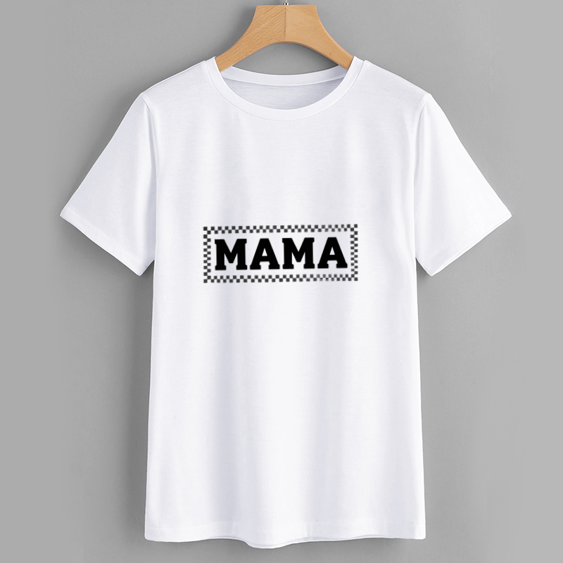 MAMA Graphic White T-Shirt for Everyday Wear