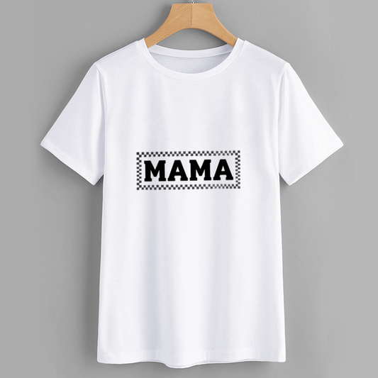 MAMA Graphic White T-Shirt for Everyday Wear