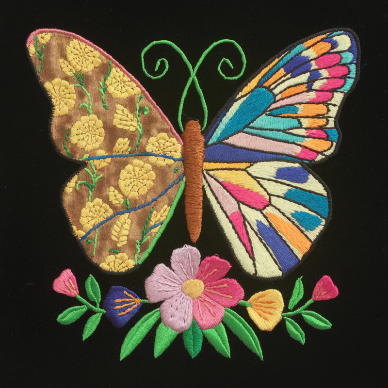 Colorful Butterfly Graphic T-Shirt