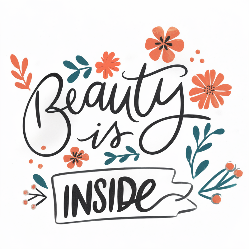 Floral Beauty Is Inside Graphic T-Shirt