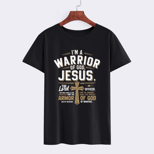 Warrior of God Jesus T-Shirt - Faith Based Apparel
