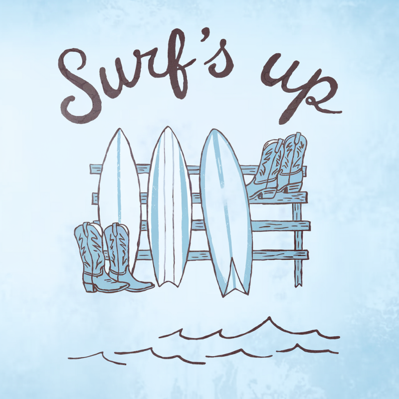 Surf's Up Graphic T-Shirt for Beach Lovers