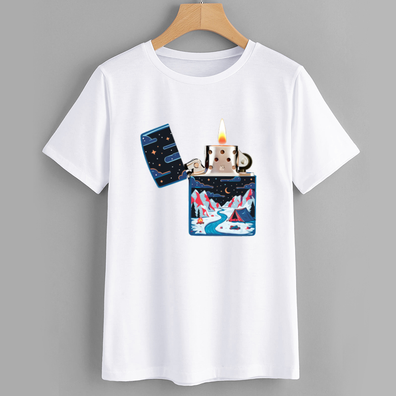 Vintage Lighter Graphic T-Shirt