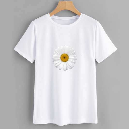 Floral Daisy Graphic T-Shirt