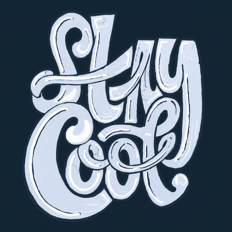 Stay Cool Graphic Black T-Shirt