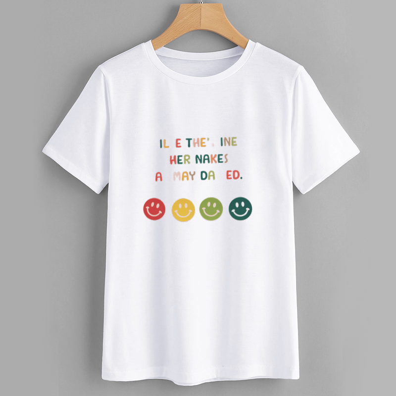 Bright Smile Graphic Cotton T-Shirt