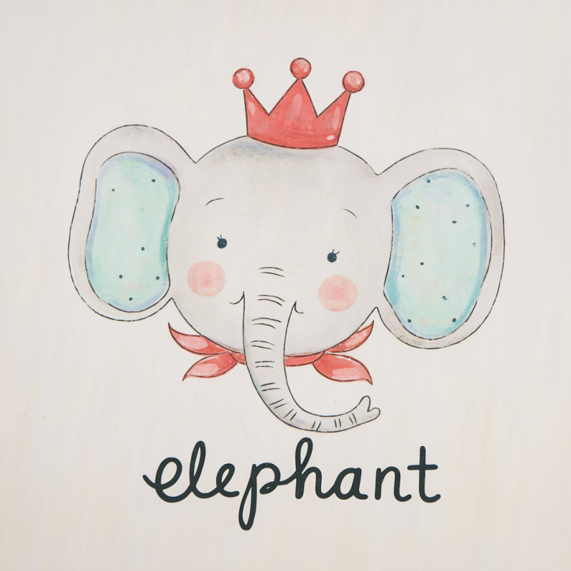 Cute Elephant Graphic T-Shirt for Kids