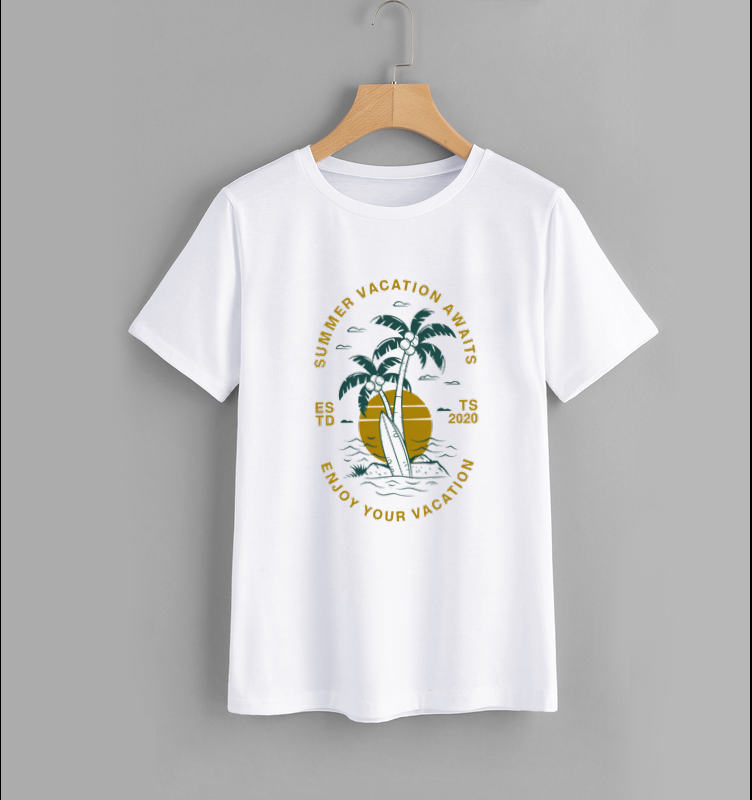 Summer Vacation Awaits Graphic T-Shirt