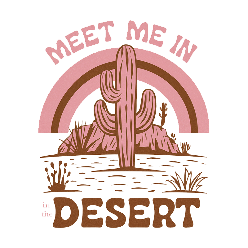 Meet Me in Desert Graphic T-Shirt