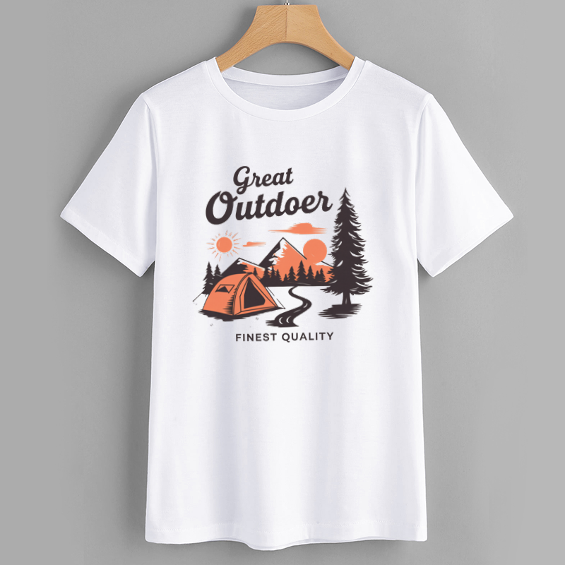 Great Outdoorer Camping T-Shirt - Finest Quality Graphic Tee