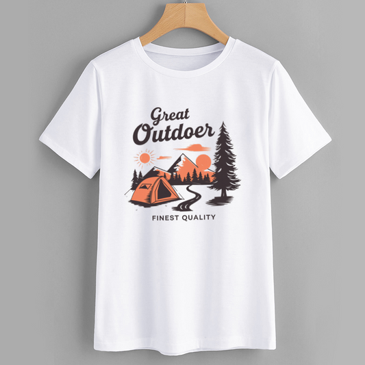 Great Outdoorer Camping T-Shirt - Finest Quality Graphic Tee