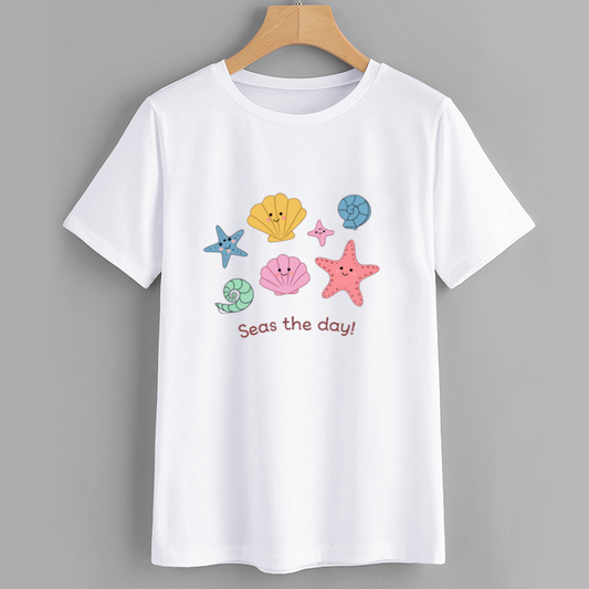 Seas the Day Ocean Graphic T-Shirt