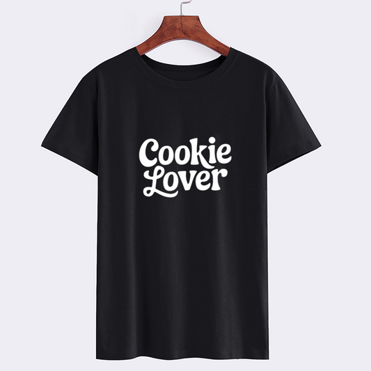 Cookie Lover Graphic Tee - Fun Black T-Shirt