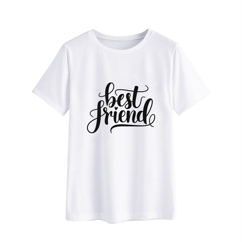 Best Friend Graphic Tee - Casual White T-shirt