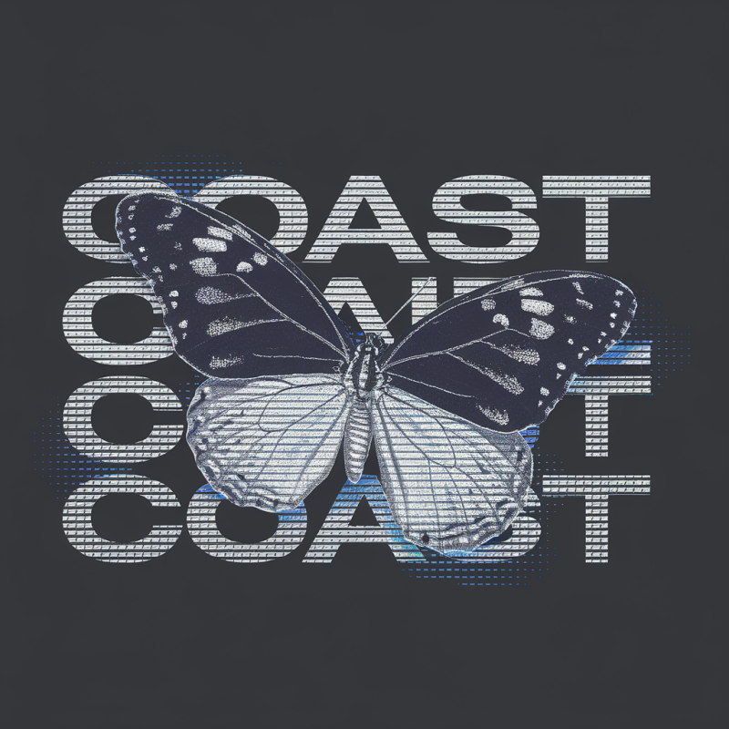 Butterfly Graphic Black T-Shirt