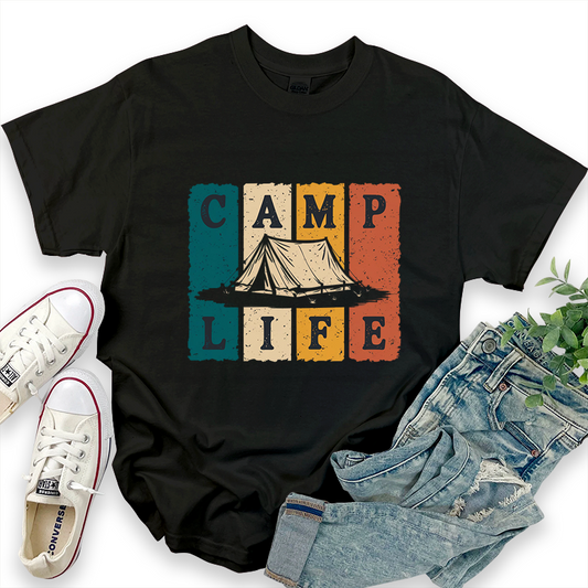 Camp Life Outdoor Camping Graphic T-Shirt