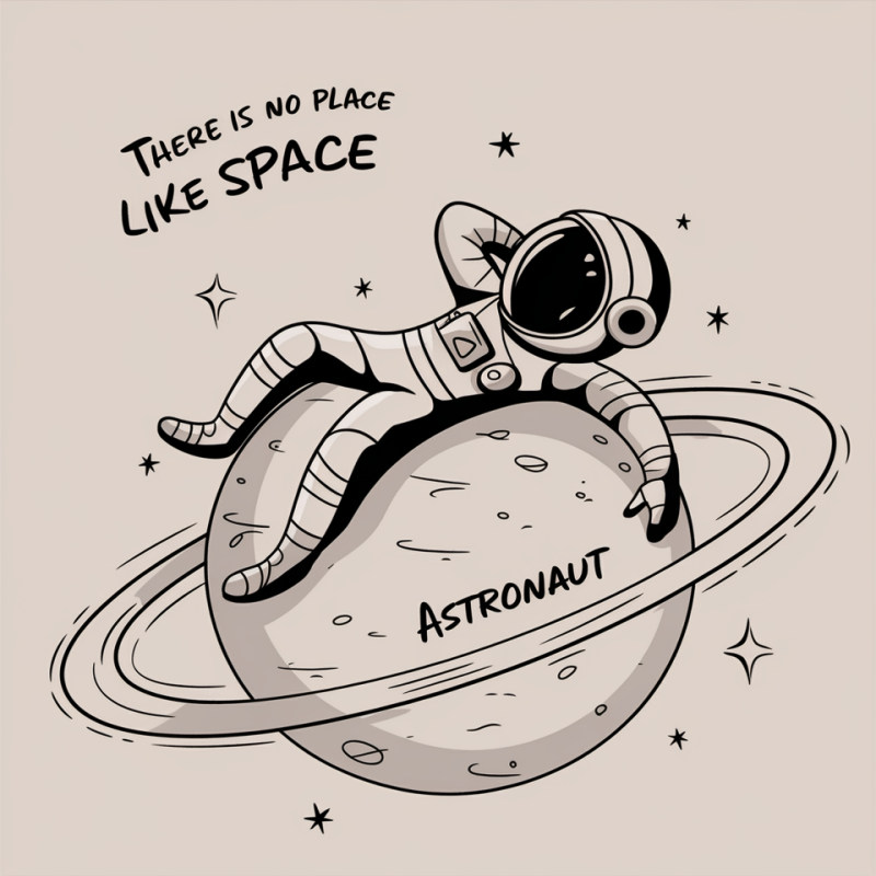 Astronaut Graphic T-Shirt for Space Lovers