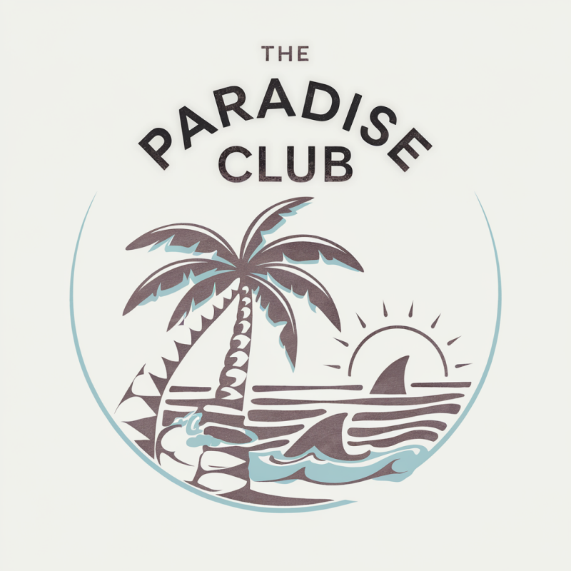 Paradise Club Graphic White T-Shirt