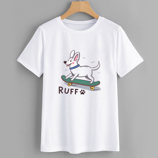 Corgi Skateboard Graphic T-Shirt