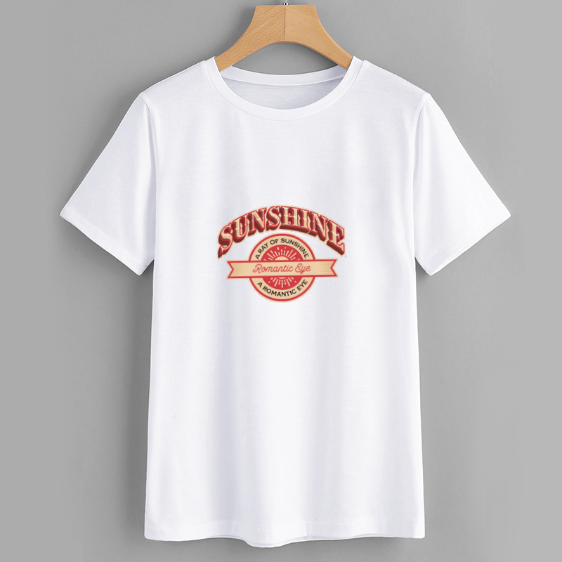 Sunshine Romantic Eye Graphic T-Shirt