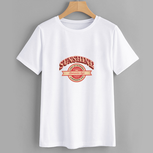 Sunshine Romantic Eye Graphic T-Shirt
