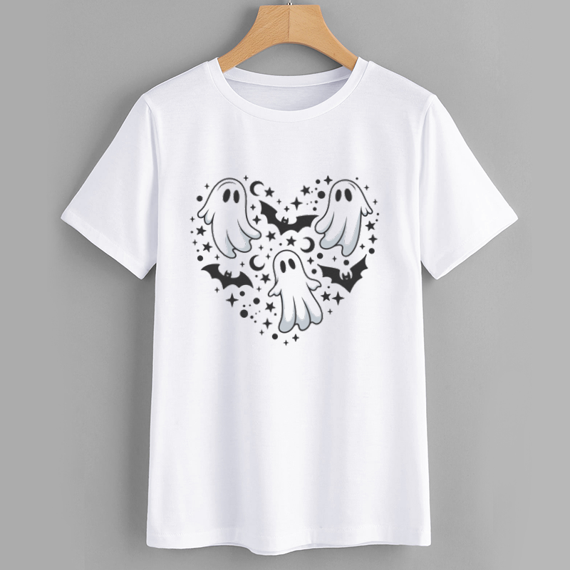 Cute Ghosts and Bats Halloween T-Shirt