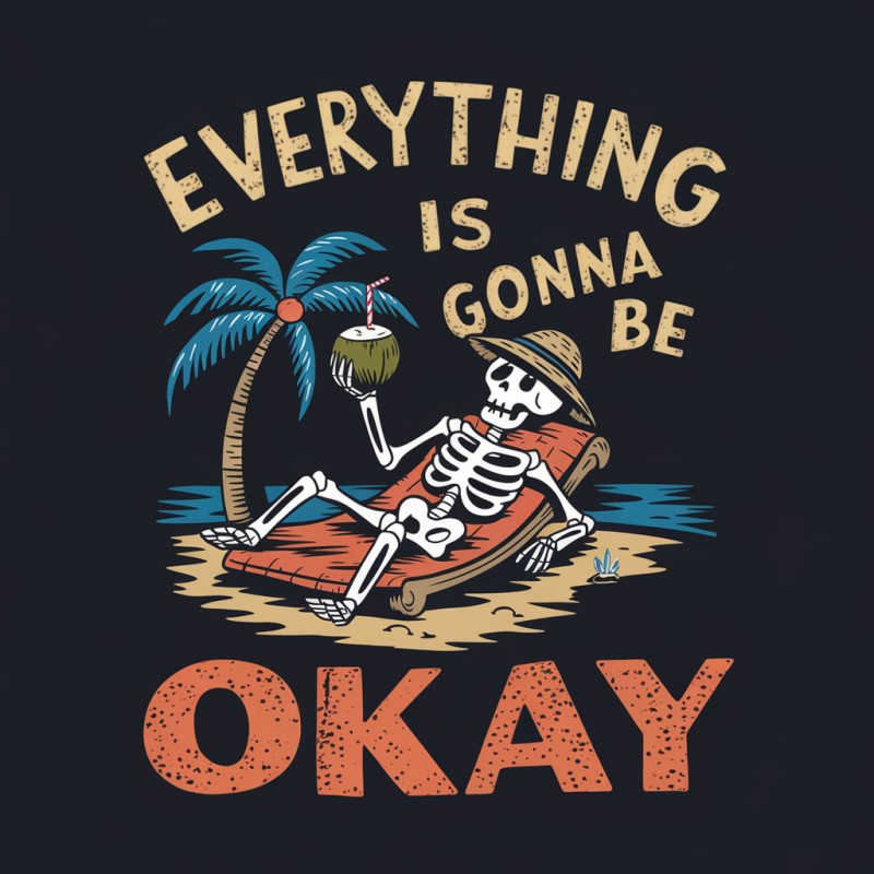 Everything Is Gonna Be Okay Skeleton T-Shirt