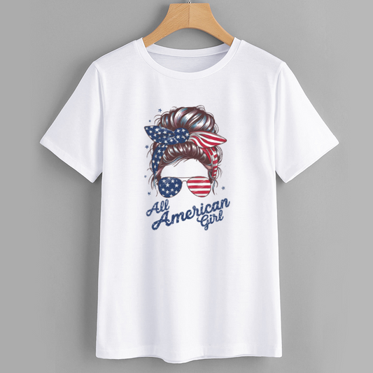 All American Girl Graphic T-Shirt