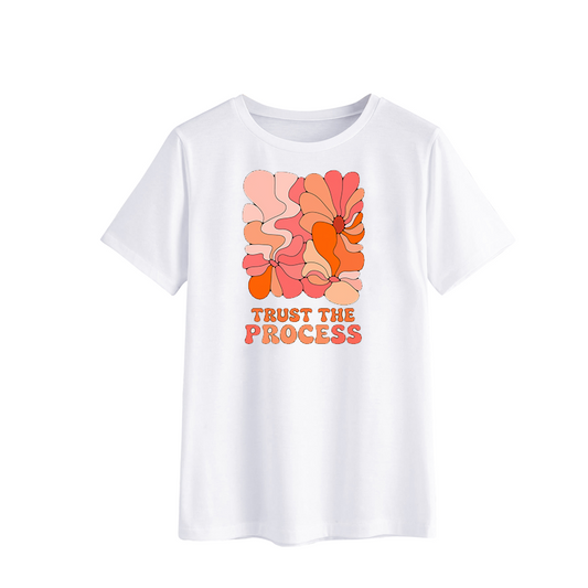 Trust The Process Colorful Graphic T-Shirt