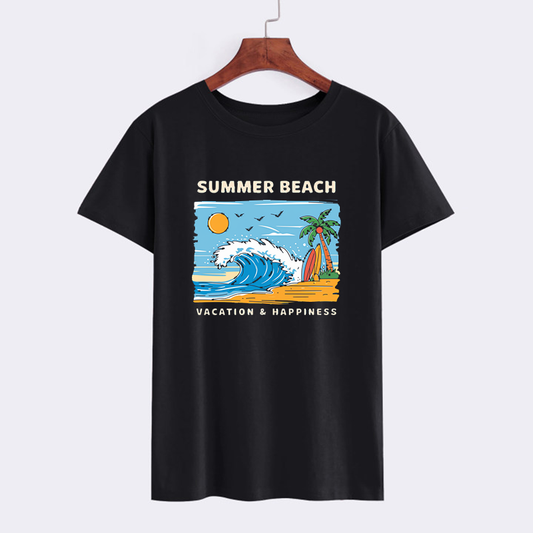 Summer Beach Vacation Graphic T-Shirt