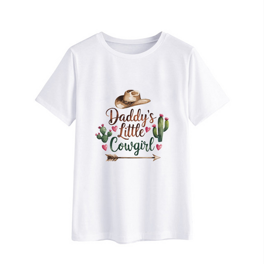 Daddy's Little Cowgirl Graphic T-Shirt