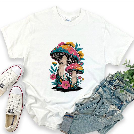 Mushroom Pattern T-shirt