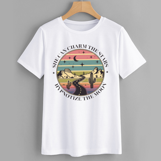Charming Stars Desert Graphic T-Shirt